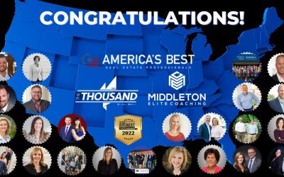 24 Middleton Elite Coaching Clients Named to RealTrends ‘America’s Best’, ‘The Thousand’ & ‘Nation’s Best’ 2022