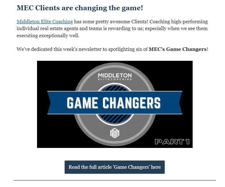 Newsletter jpg MEC'S WEEKLY NEWSLETTER
