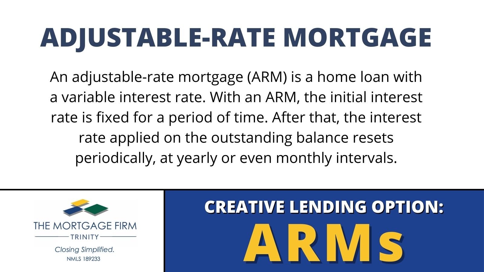 adjustable-rate mortgage - middleton elite coaching and the mortgage firm