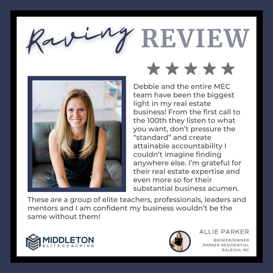 Allie Parker of Parker Residential, review of Middleton Elite Coaching