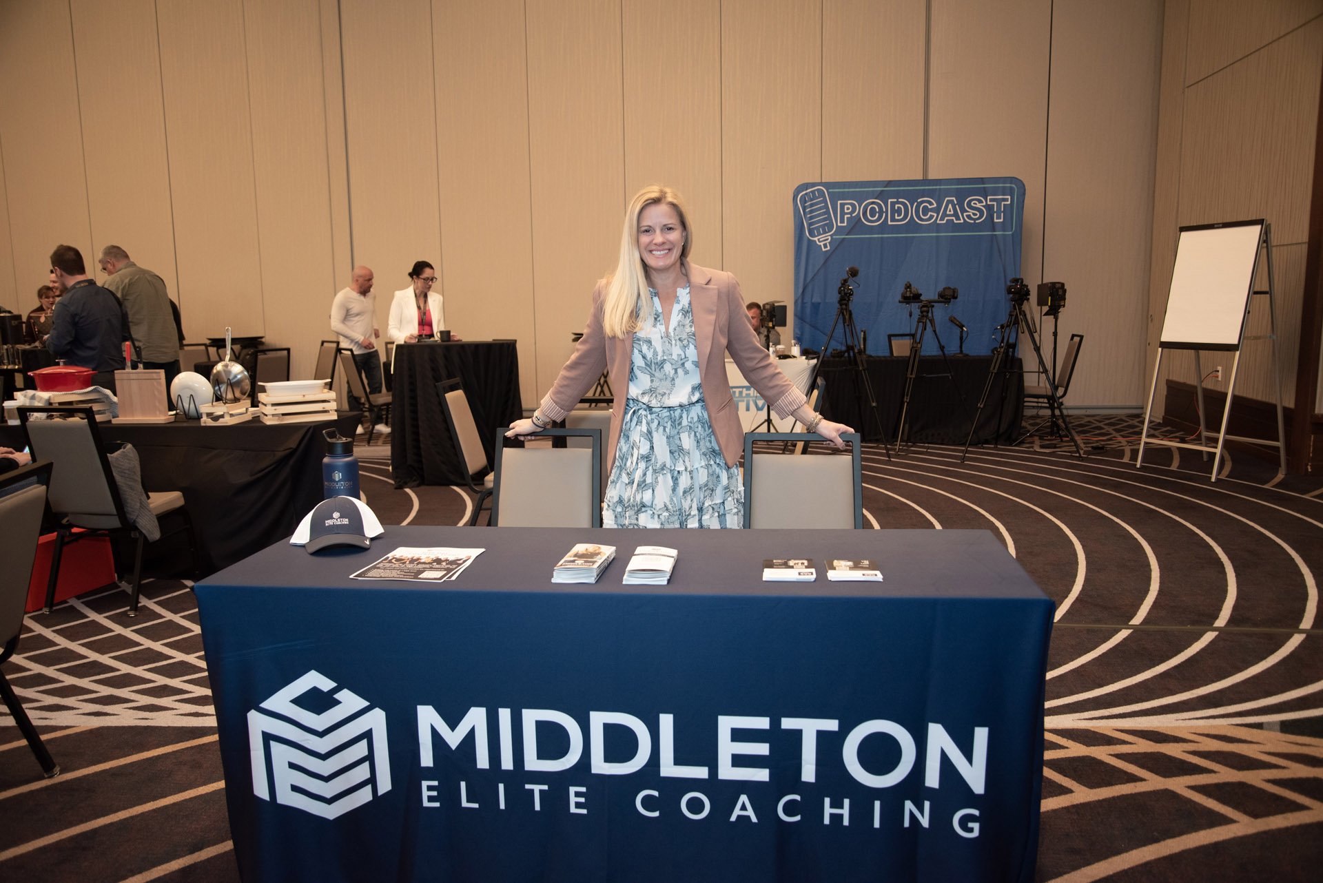 Middleton Elite Coaching booth at PMMCON Debbie Lariviere - Middleton Elite Coaching - Property Management Coaching - at PMMCON 2023