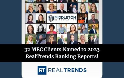 32 Middleton Elite Coaching Clients named to 2023’s RealTrends Rankings reports!